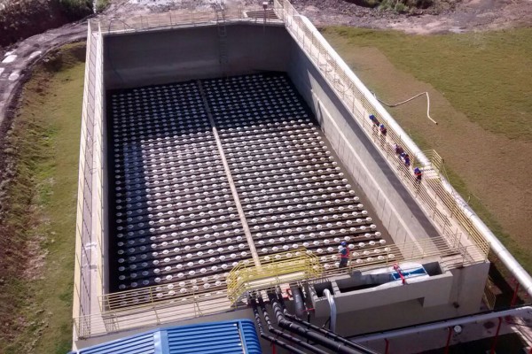 Sistema de aeração por ar difuso tipo disco fixo 5