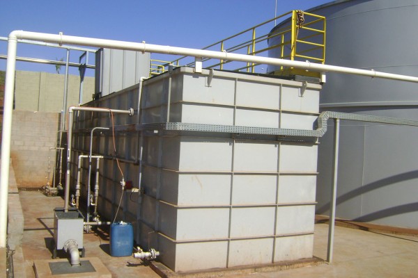 Estação compacta para efluentes sanitários